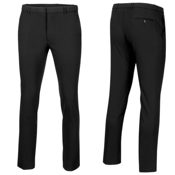 Tommy Hilfiger Stretch Comfort Pant sz 30 x 32 Modern Black Rayon Nylon Spandex - Picture 1 of 11